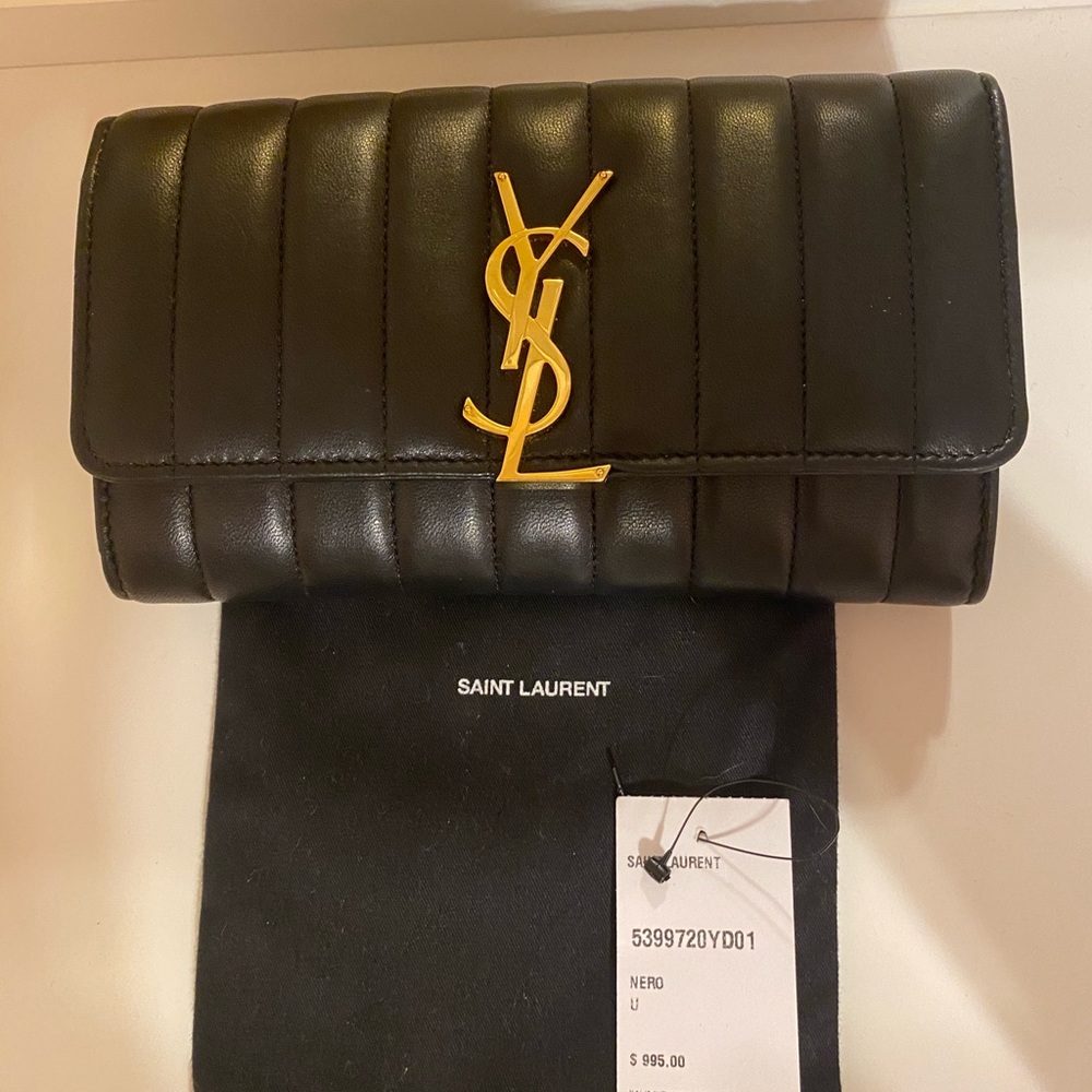 Vicky Monogram YSL Wallet